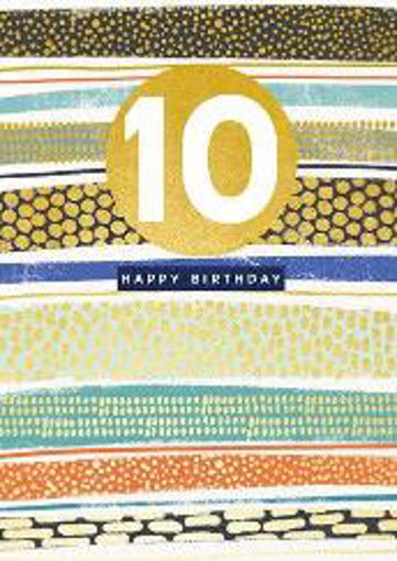 Picture of HAPPY 10TH BIRTHDAY CARD MALE